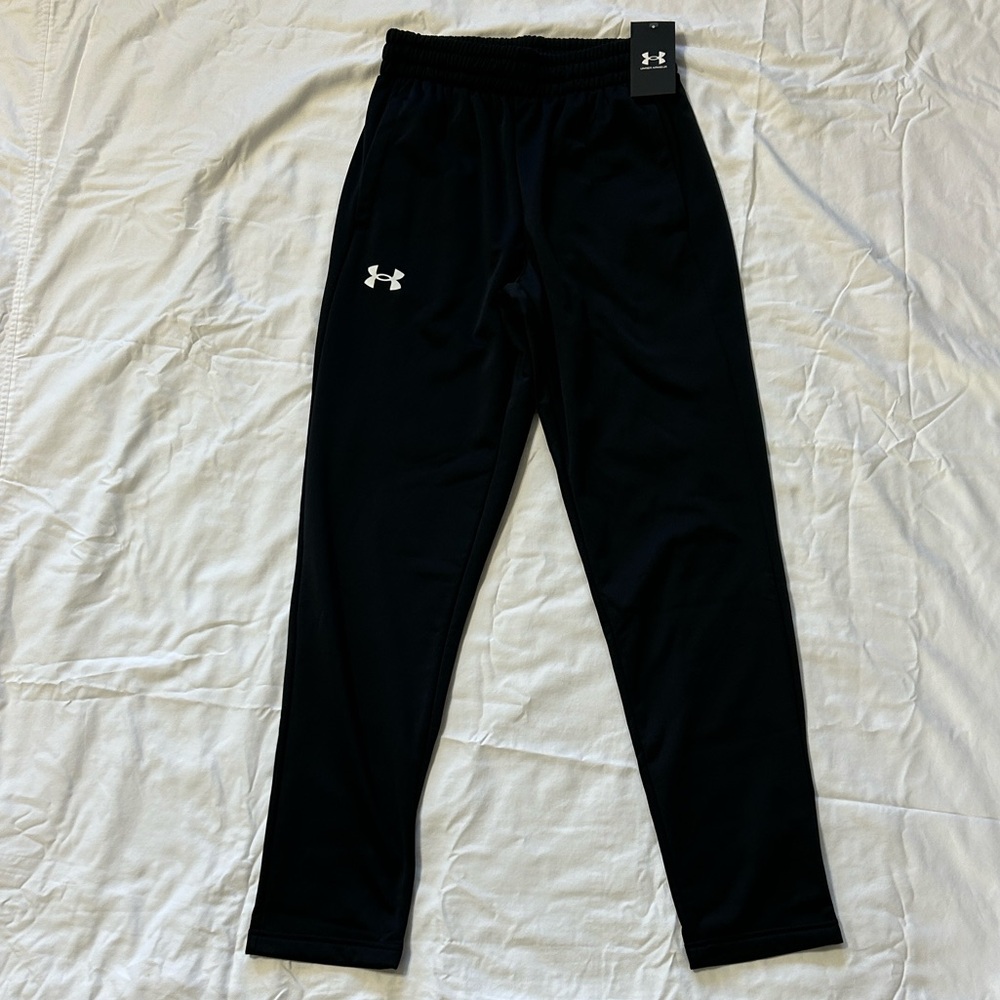 Under Armour Mens Black Fleece Sweatpants Size Small NWT